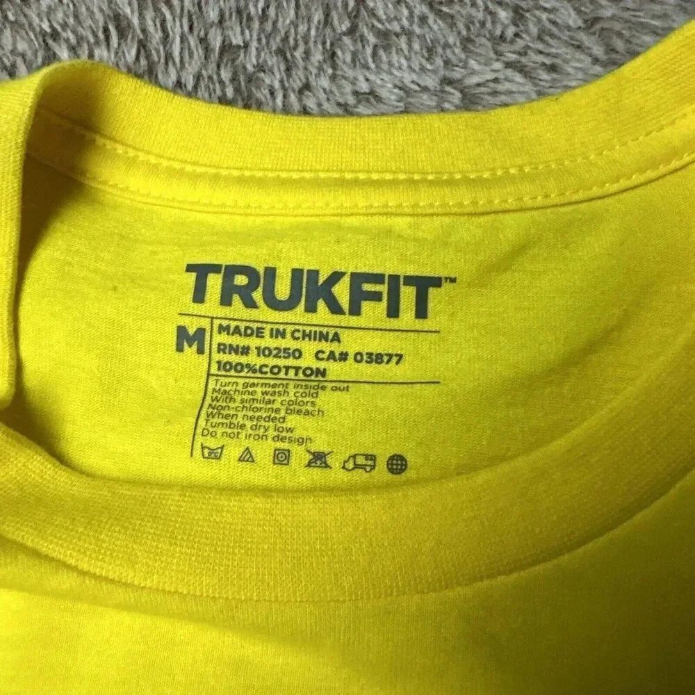 TRUKFIT Men’s Grind Graphic Cyber Yellow T-Shirt Size M - Picture 4 of 16